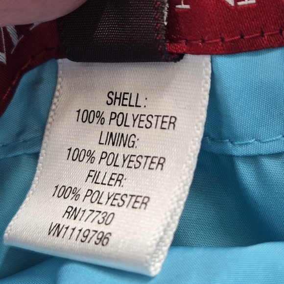 Merona Reversable Olive Green and Baby Blue Quilt Zipper Vest Size:XXL - Picture 10 of 11